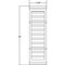 Access Lighting Metropolis, Outdoor LED Wall Mount, Satin Finish, Ribbed Frosted Glass 20040LEDDMG-SAT/RFR - alternate 6